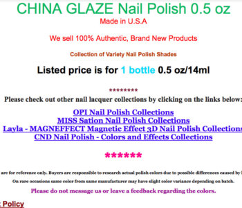 CHINA GLAZE Nail Polish
