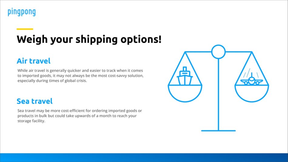 Weigh your shipping options!